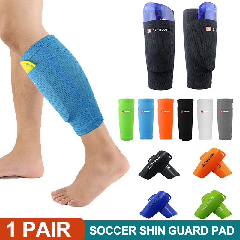 Compression Sleeve Calf - Protège-tibia de Football, genouillères de sport,