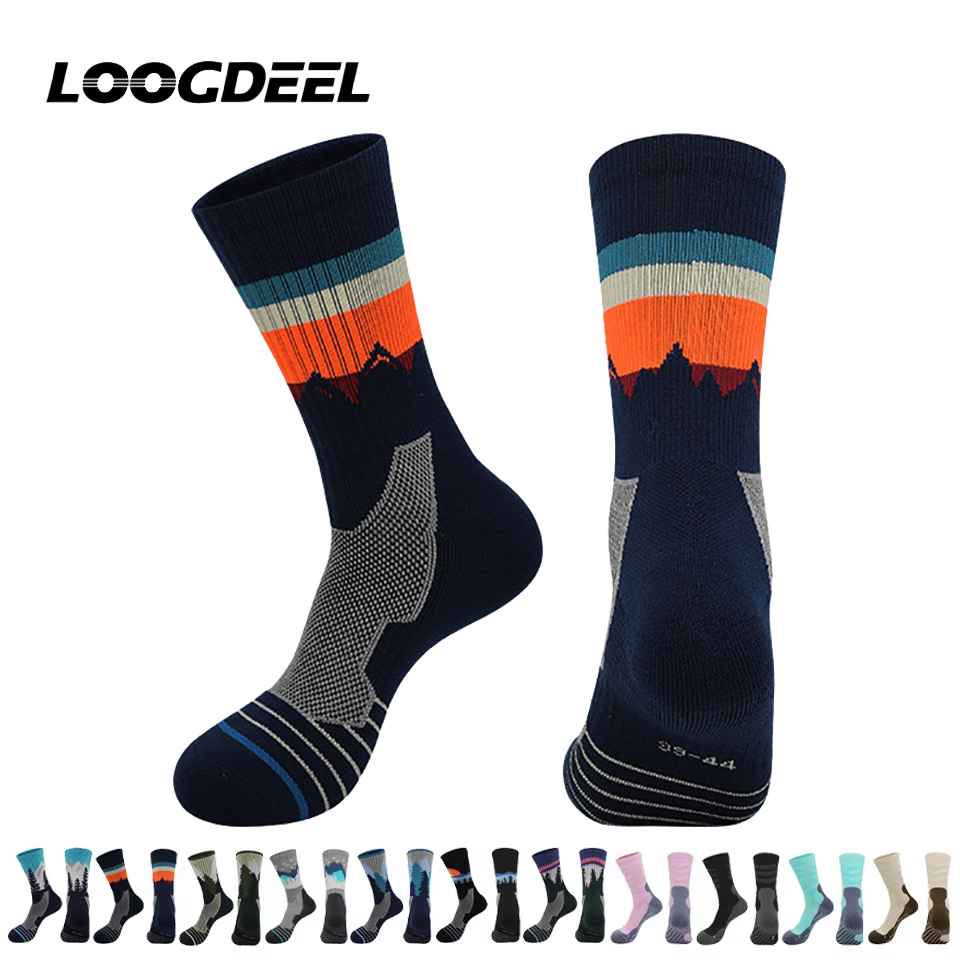 Wool Hiking Sock - Loogdeel Chaussettes de Football Professionnelles Antibactériennes